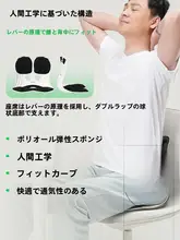 腰痛対策クッション【実用的・オフィス用・贈り物にも最適】（セットアップ対応）