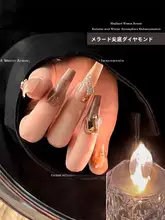 美拉德 ネイル用透け底お洒落ダイヤモンド装飾【長方形・楕円・ミックスセット】