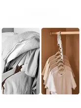 折りたたみ式 旅行用衣類干しハンガー【五孔・携帯便利・室内用】