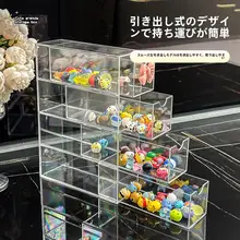 透明シンプルデザイン引き出し式コレクションボックス【フィギュア・ブラインドボックス収納】