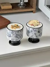 高級感ある青花模様のコーヒーカップ【中華風・陶器製・おしゃれ】