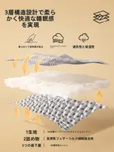 防滑加工の薄型マットレスパッド【二人用・家庭用・学生寮用】