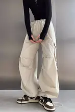 PAPERLLL 抽織デザインのワイドストレートパンツ【ホワイト・カジュアル・女性用】