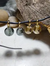 ガラスビーズ付きアロマパ pendant【芳香拡散・男女兼用・金色】