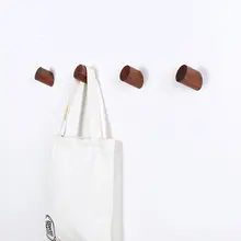 創造的な木製壁掛けフック【シンプルなデザイン・衣類収納・フック付き】