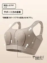 スポーツブラ【高強度・フィットネス・ランニング・ヨガ対応・薄手・大胸をカバー】