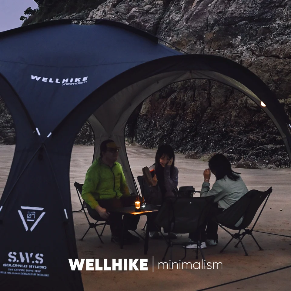 WELLHIKE 大容量のドーム型テント【防雨・防紫外線・アウトドア用・モンゴルテントスタイル】
