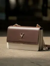 高級感ある本革ショルダーバッグ【チェーンストラップ・斜め掛け】