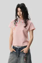 手描きグラフィティデザインの正肩ラウンドネック半袖Tシャツ【春夏用・オールマイティ・フィット感】