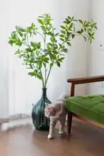 リアルな観葉植物 吊り鐘植物 室内景観 用のフェイクフラワー フロアディスプレイ 装飾