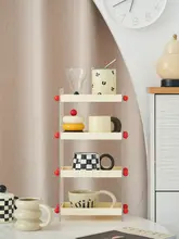 多機能アクリル収納ラック【デスク用・化粧品やカップ収納】