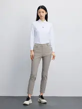レディースゴルフ用カジュアルストレートパンツ【フィットデザイン】