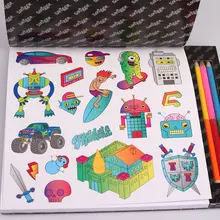 子供向けクリエイティブスクラッチアートブック【色鉛筆用・解消】