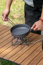 火枫 アウトドア折りたたみフライパン【携帯用・アルミ製・ノンスティック・キャンプ用】
