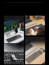静音ワイヤレスBluetoothキーボードとマウス【ノートパソコン・タブレット用・充電式】（セットアップ対応）