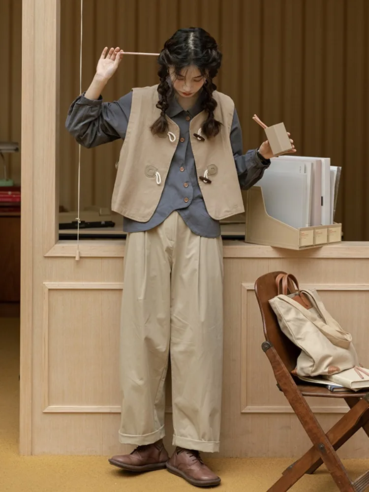 レディースリネン風ノースリーブトップス：archive服とengineered garments中古の融合スタイル