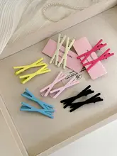 カラフルなクロスサイドヘアクリップ【可愛い・バンスクリップ・前髪用】