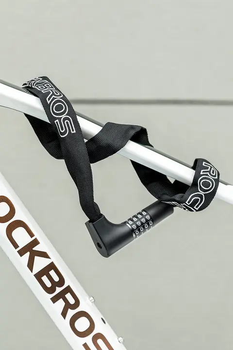 チェーンロック ダイヤル式 防犯 携帯便利 自転車 電動アシスト自転車 マウンテンバイク用「ROCKBROS」