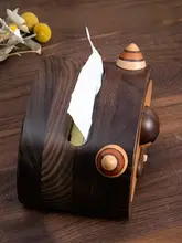 ブラックウォールナット製 テーブル用ティッシュボックス【クリエイティブデザイン・北欧スタイル】