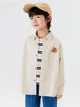 男児用シンプルコットン秋冬ジャケット【千鳥格子デザイン・軽量・快適】