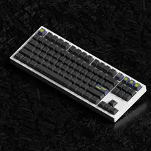 キーキャップ PBT 熱昇華 Cherryプロファイル ブラック 同色刻印 ダークマター 68 75 87 98キー対応 「JKDK Studio」