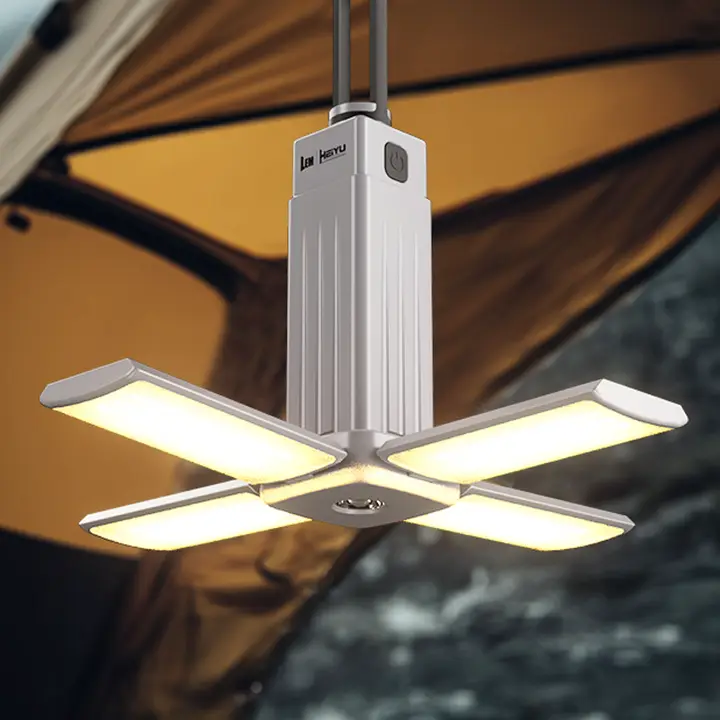 ポータブル充電式キャンプランプ【長時間使用可能・テント用・雰囲気作りに最適】
