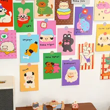 カラフルな動物イラストのウォールステッカー【子供部屋用・創造的なデコレーション・フォトプロップ】