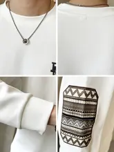 クルーネック メンズ スウェットシャツ【春秋用・カジュアル・ゆったりデザイン】