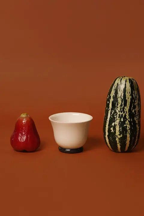 SUOMU デザイン レトロフランス陶器ティーカップ【ハンドドリップ用・主人用】