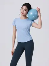 annerun 女性用涼感フィットネスTシャツ【速乾・ショートスリーブ・トレーニング・ヨガ・ランニング用】