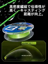 高強度PEライン【滑らかで耐摩耗性に優れた遠投ライン】