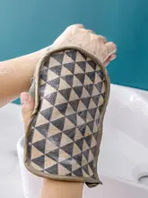 2in1両面使えるバスタオル【手袋付き・家庭用・大人用】