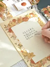 オリジナルレトロフラワーシリーズ便箋 スーツ