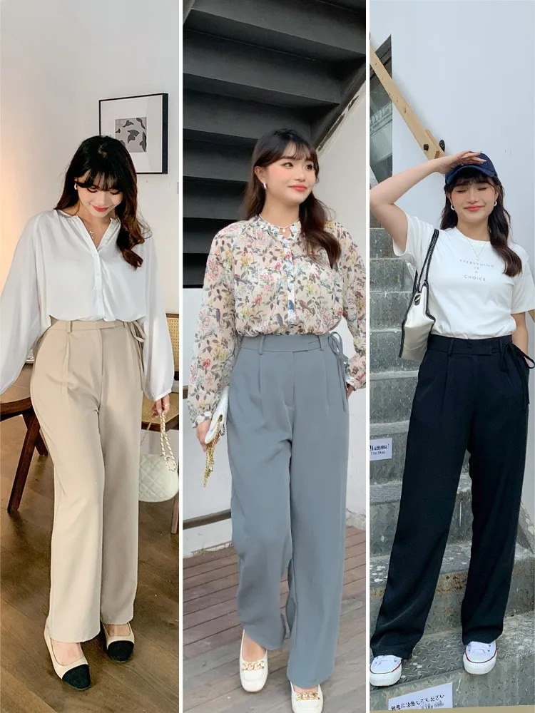 春コーデ レディースに最適な高腰リボン付きストレートパンツの選び方