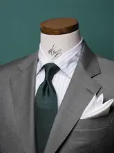 ブルー＆パープルドット柄 メンズ真 silkネクタイ【全手工・半裏仕立て・三層】