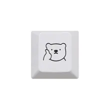キーキャップ エンターキー アルミ合金 電着塗装 ベアモチーフ メカニカルキーボード用 個性的 ギフト