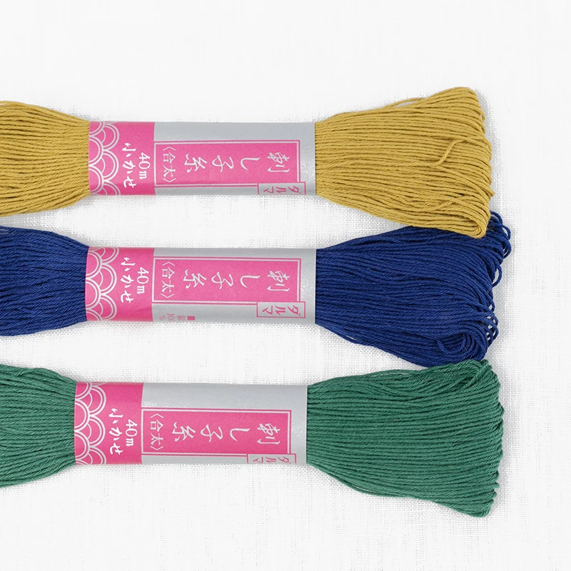 刺子刺繍用綿糸：日本製多色セットで伝統工芸の完成度を実現