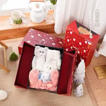 茶米猫の毛糸ぬいぐるみ【プレゼント用ギフトボックス・誕生日にも最適】