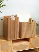 収納バスケット 高型 テレビキャビネット横 ヨガマット 浴室 洗濯かご プラスチック製