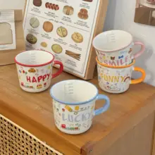 陶器 マグカップ 可愛い 女性 家庭用 ミルクカップ 朝食カップ オートミールコーヒーカップ