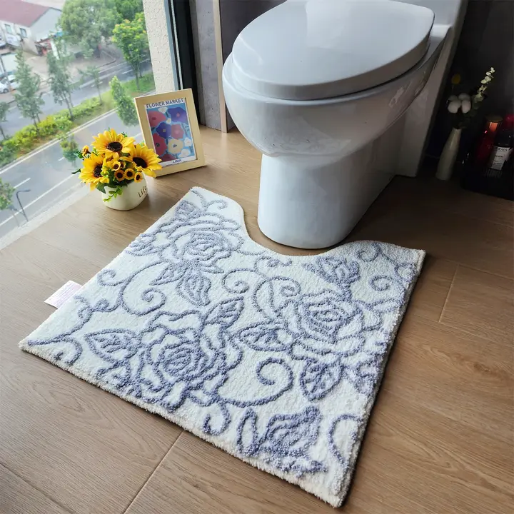 トイレ用マット 防滑 吸水 カートゥーンデザイン