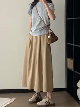スカート 黒 ぽっちゃり体型向け 大きいサイズ ハイウエスト スリムに見える Aライン