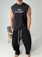 極上の柔らかさコットンのウォッシュ加工タンクトップ【小さめの襟・ゆったりしたフィット・男性用】