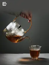 大容量ガラスティーポット【金銀焼き・電気陶炉付き・煮茶器】