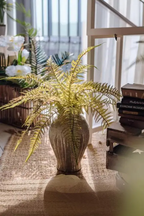 造花 シダ植物 フェイクグリーン プラスチック 葉 壁掛け インテリア リビング ダイニング ガーデニング