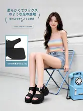 厚底女性用サンダル【夏用・通気性・軽量・外出用】