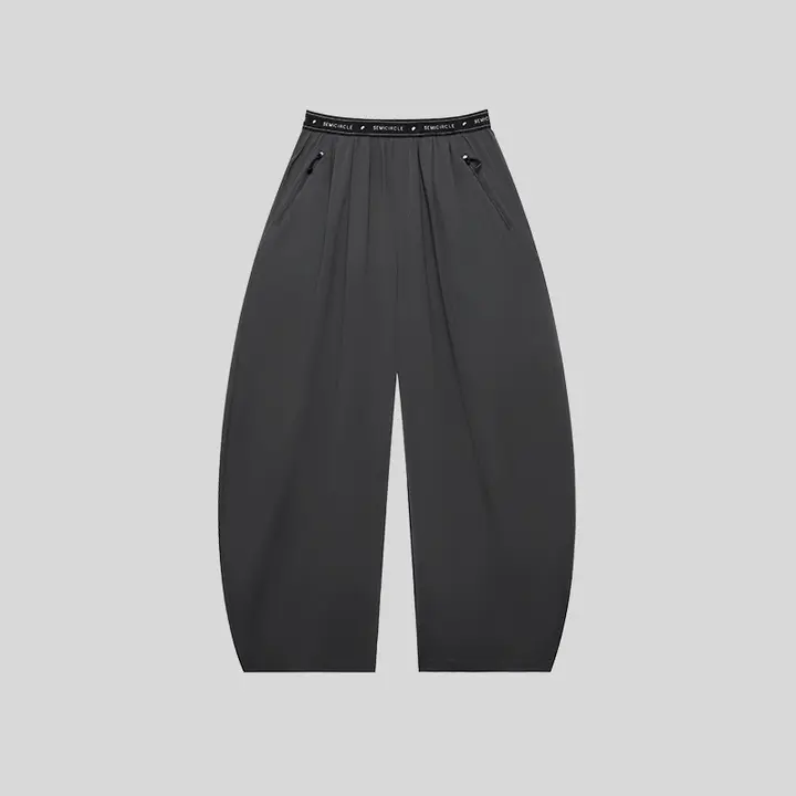 夏用ルーズフィット日焼け防止パンツ【ウエストゴム・カジュアルスタイル】（セットアップ対応）