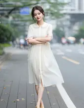 レディース 夏用 シンプルな2点セットドレス【快適・ウエストマーク・フレアスカート】