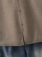 秋冬用 大きいサイズの長袖Tシャツ【裾隠しデザイン・女性用・インナーとして最適】（セットアップ対応）