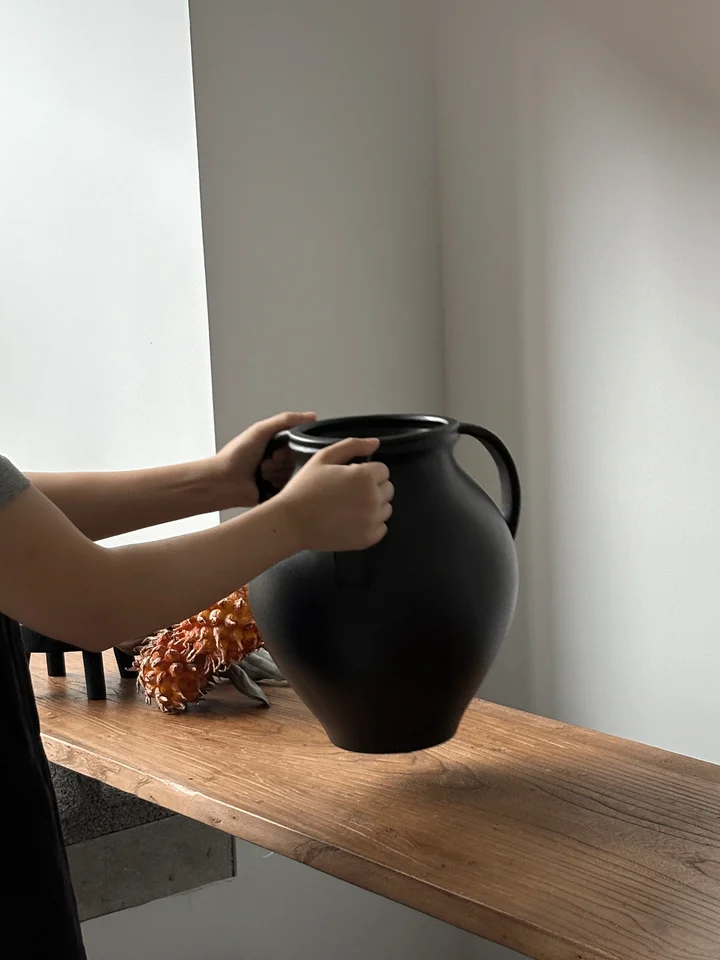 花瓶 陶器 ヴィンテージ ハンドメイド 上品 おしゃれ 生け花 卓上 リビング 民宿